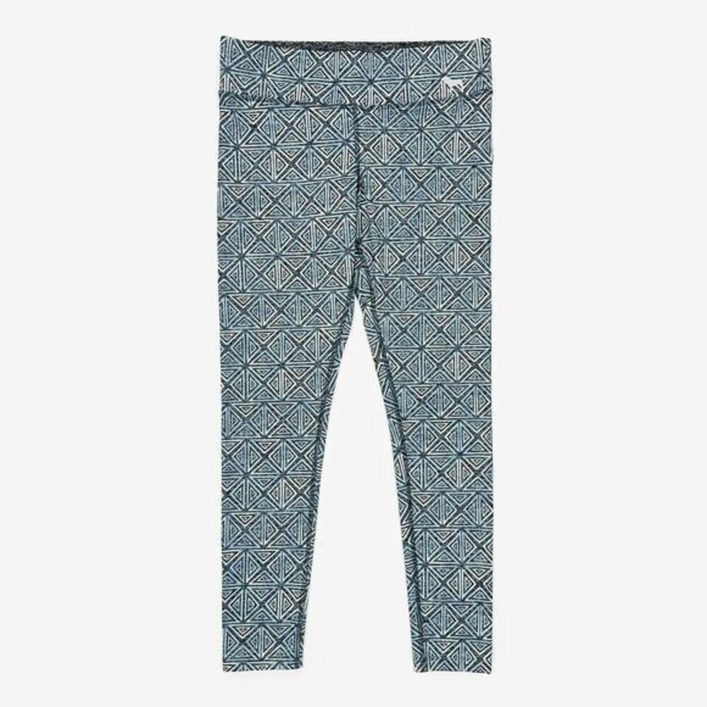 PINK‎ Victoria's Secret Yoga Printed Leggings Size M Blue Geometric Activewear